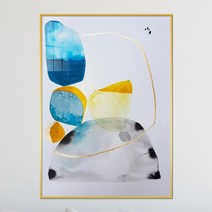 아트블루 수채화 추상화 북유럽 그림 인테리어 액자, 2_북유럽 수채화 추상화_B
