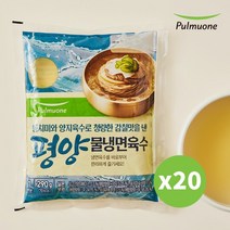 풀무원 평양물냉면 육수 1인분 290gX20봉, 없음