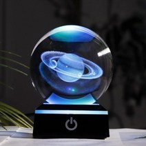 신비한 크리스털 볼 타로카페 구슬 장식품 3D 크리스탈 레이저 새겨진 태양계 글로브 천문학 선물 생일 유리 구 홈 인테리어, 8cm