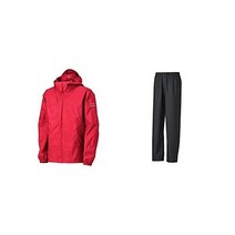166913 골프비옷 Mizuno B2JE0A01 남성용 Bergtech 아쿠아 블록 레인 재킷 20회 세탁 후에도 발수성 일반 야외 사용, 큰, 빨간색으로 설정