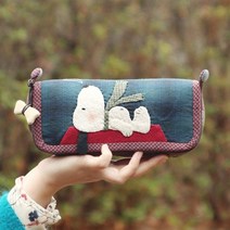 바이핸즈 퀼트 diy키트 패키지 소품 - 멍뭉이 파우치, 1개
