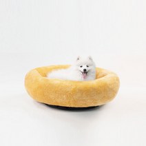 강아지 고양이 원형 도넛 방석 단모 우주 마약쿠션 기절반려견방석 댕냥쿠션, 단모 베이비 핑크