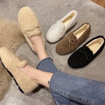 겨울 털안감 LK602 모카신 보트슈즈 여성로퍼 털단화