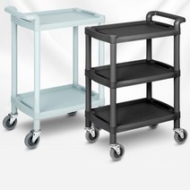 호텔 뷔페 음식운반 이동카 저소음 3단서빙카트 이동트레이 마트, W201 2단 대 블랙