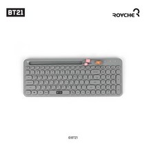 BT21 무선 키보드 캐릭터 노트북 치미 타타 쿠키 알제이 코야 슈키 망 귀여운 굿즈 디자인 편집 사무용 업무용 타자기 동그란 조약돌 리틀버디, BT21블루투스무선키보드 슈키