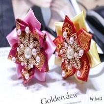 한복리본떨잠머리띠 머리핀 아기자기샵 집게핀 헤어악세사리 헤어핀 머리띠 리본핀