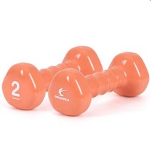 홈트래이닝 실내 운동용 2kg 여성 아령 오렌지색 근육만들기 헬스용