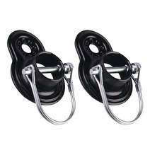 자전거트레일러 2인용 애완동물 펫 트레일러 용 2pcs 자전거 커플러 자전거 커넥터 교체 부품 자전거 트레일러 호환 커넥터 후크 부착, 검은색