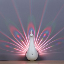 붙이는 접착식 무드등 LED 특이한 포인트 미니 usb충전식 간접조명 네온사인 파티라이트, 화이트