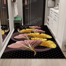 화사한 플라워 러그 착시 3D 카펫