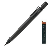 라미 사파리 샤프 차콜블랙 무광 + 파버카스텔 샤프심 랜덤발송 세트, 0.5mm, 7세트