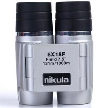 도미노스토리 니쿠라 망원경 미니 쌍안경 오페라 고배율 휴대용 접이식 망원경 6x18 1000m 관측