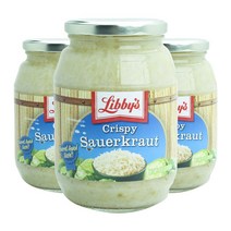 리비스 크리스피 사우어크라우트, 907g, 3개