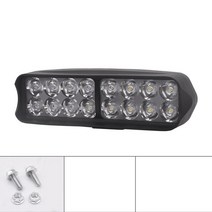 자전거용품 12V-80V 전자 자전거 프론트 라이트 오토바이 전기 LED 헤드 슈퍼 세발 램프 8/12/16 Led 사이, 16LED, 03 Type A 16LED, 한개옵션1