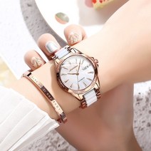 오토매틱시계 jsdun 자동 자동식 기계식 시계 여성용 사파이어 미러 세라믹 스테인리스