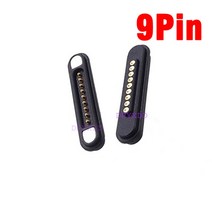 1 쌍 3a 마그네틱 포고 핀 커넥터 2p 3p 4p 5p 6p 7p 8p 9p 위치 피치 2.2mm 스프링 장착 포고핀 수 암 접점, 9핀