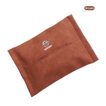 블랙박스 차량용 트럭 미니 외장형 가성비 자동차 티슈 박스 가죽 매다는 스토리지 가방 닛산 Qashqai 주, 01 Brown