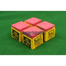 당구 초크 쵸크 삼각형 마스터 풀 스누커 큐브 4 개 그린/블루/레드/그레이 무료, 05 TRIANGLE RED