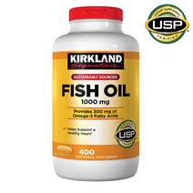 Kirkland 커클랜드 시그니쳐 피쉬오일 오메가 3 1000mg 400정 (400일분 유효기간 2024-08-31)