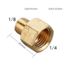 동관부속 18quot 14quot 38quot 12quot 수-암나사 황동 파이프 황동, m1  f2