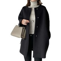 진핀 체스터 트렌치 아우터 롱 자켓 블루종 페더위브 캐주얼 롱 봄 코트