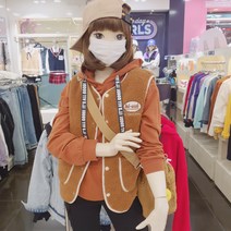 더데이걸 *크리스마스 선물 짱! 귀욤.~* 양면 브이넥 뽀글이 조끼