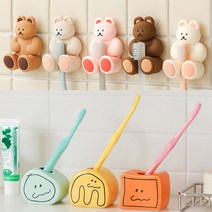 DONATDONAT 실리콘 칫솔걸이, 초코