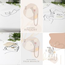 자투리 DTP컷트지 폴리옥스 라인아트 택1, DTP컷트지 폴리옥스 라인아트 옆모습