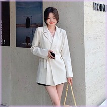 코디피셜 하프 코트 오버핏 자켓 여성 여자 봄 간절기 아우터 9EW 허리끈 해변 오피스룩 바캉스 세련된 휴양지 해수욕장 여행 심플 휴가 편안한 기본 바닷가 데일리 나들이 캠핑
