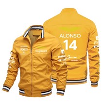 2023 애스턴 마틴 포뮬러 원 F1 자켓 AM14 Fernando Alonso Jack Van F1 레이싱 자켓 오토바이 사이클링 유니폼 자켓, 05 huang se_03 M, 1개