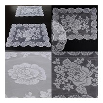 로즈 레이스 매트 러너 2P 원형 협탁레이스 이쁜식탁보