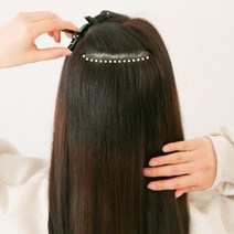 픽앤웨어 여성 볼륨업 뒷머리 정수리 볼륨 롱롱헤어뽕 긴머리가발 36cm, 내츄럴블랙, 1개