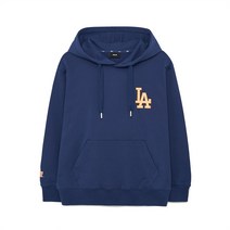 MLB 체커보드 빅로고 오버핏 후드티 LA Navy 191516