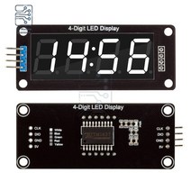 4/6 자리 0.56 인치 7 세그먼트 디지털 튜브 시계 모듈 더블 도트 LED 디스플레이 TM1637 arduino용 파란색 노란색 흰색 녹색 빨간색, [04] 4 Digit white, 04 4 Digit white
