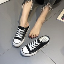 여성여자 캔버스화 뮬 스니커즈 키높이 운동화 블로퍼 슬리퍼 3cm(3color)
