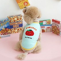 프렌치 티셔츠 패리스독 블루 애견 D 17, M