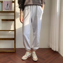 여자 편한코디 캐주얼 밴딩 파스텔 데일리 조거팬츠
