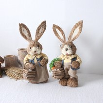 인테홀릭 디자인이 좋은 가을 소품, 친근한 토끼 가족 모형-소(2p set)