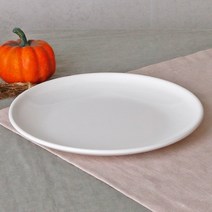 백지 멜라민 원형접시 27.5cm 화이트 업소용 식당 그릇 식기