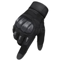 남녀공용 터치스크린 오토바이 라이딩 장갑 너클 보호 전체 손가락 장갑 여름, Black+XL