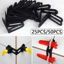 세라믹 타일 레벨러 개스킷 도구 2550 개 고정 위치 조정 보조 도구 세라믹 타일 레벨링 개스킷으로 사용 가능, [02] 50Pcs