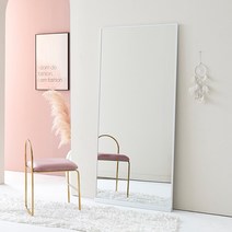 데코라인 밀스 800 스탠드 직각 전신거울, 화이트