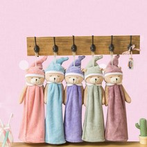 [1+1 무료배송]곰돌이 인형 핸드타올 주방 욕실 수건, 곰돌이 인형 핸드타올/인디핑크, 곰돌이 인형 핸드타올/연보라