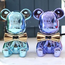 도그독 레인보우 크롬베어 [1+1세트] 차량용방향제, 크롬베어 (블랙 + 블랙), 화이트코튼 X 2개