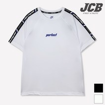 제이씨비 JCB 남아 소매 로고 테이핑 링거티셔츠 JBK8P361