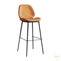 카페 의자 마스터스 체어 식탁 등받이 1인용 식탁 커피숍 가벼운 디자인 인테리어 스툴, 오렌지, 1개