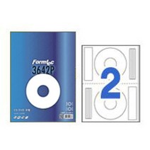 폼텍 CD라벨 IJ3642P/2칸/100매, 없음