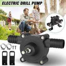 Home Electric Drill Self-priming Pump Lightweight Easy Installation Transfer Tools For Water Oil Flu, 01 black
