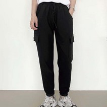 가비진 여성용 스판 카고 밴드 트레이닝 조거 팬츠 39-004L