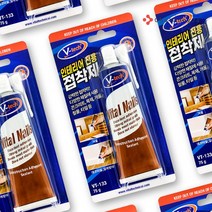 철공자 브이텍 인테리어 접착제 데코 타일 강력 접착제 장판 마루 들뜸 보수 본드 거울 목공 몰딩, 1개입 EA